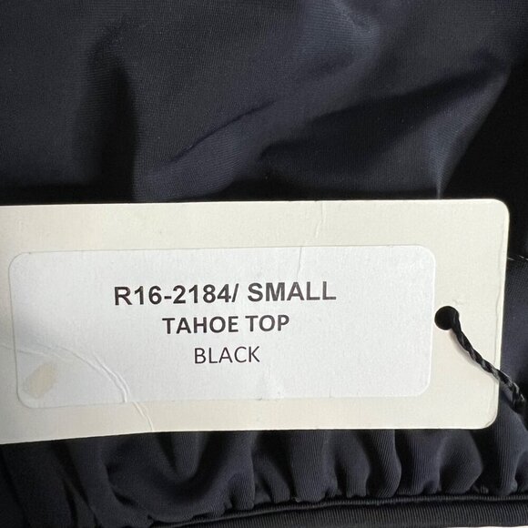 NWT Rachel Pally Tahoe Halter Bikini Swim Top Black Small‎ - Picture 6 of 6